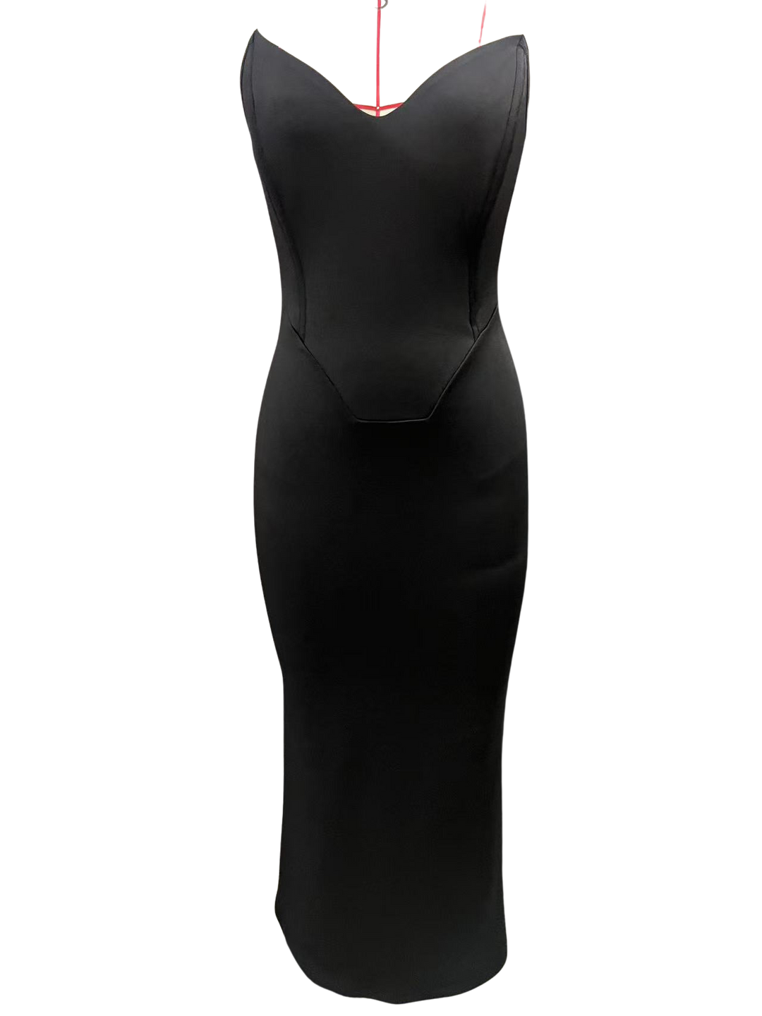 שמלת מקסי בת הים בד מחטב - אריאלה