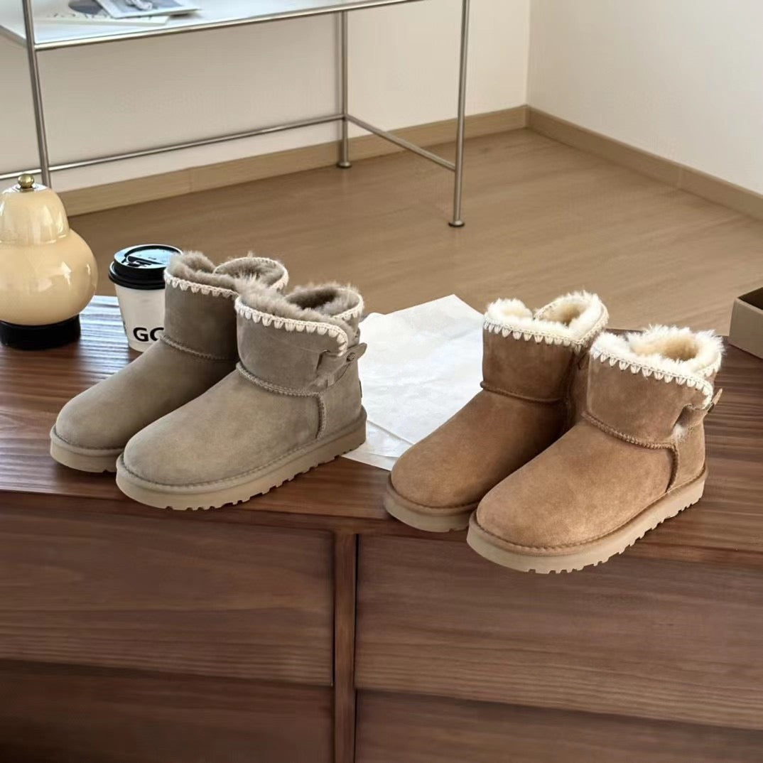 מגפיים פרוותיות באיכות גבוהה סגירת אבזם