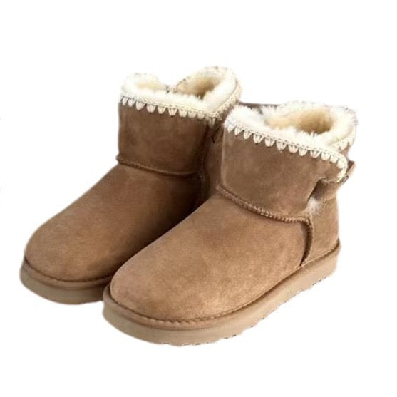 מגפיים פרוותיות באיכות גבוהה סגירת אבזם