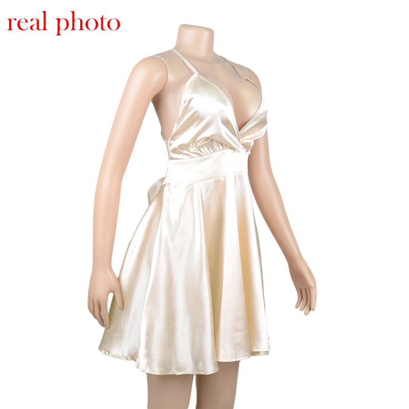 שמלת מיני סאטן - אורורה