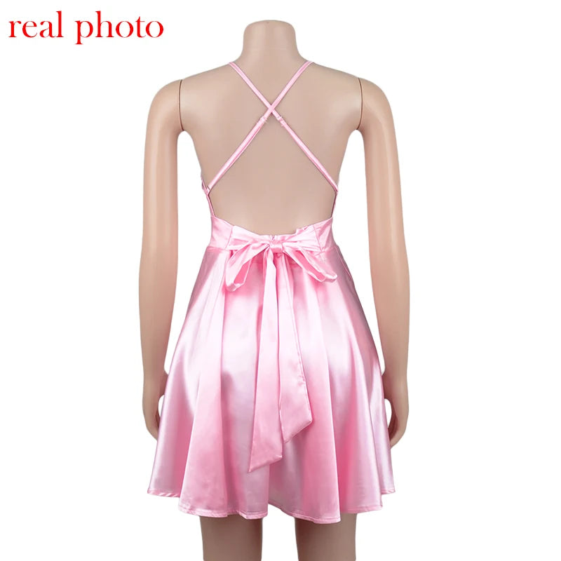 שמלת מיני סאטן - אורורה