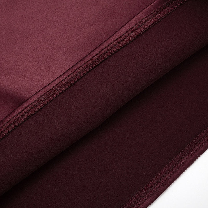 שמלת מיני בעיצוב בגד גוף חצאית סאטן - מיילה