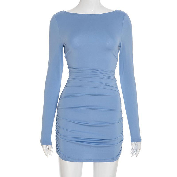 שמלת מיני בעיצוב כיווצים - נינה