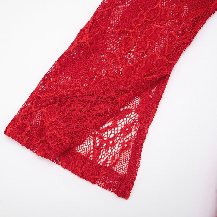 שמלת מיני כתפיים חשופות בעיטור תחרה - אוריה