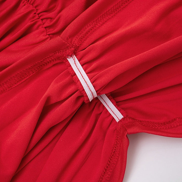 שמלת מיני כתפיים חשופות בעיטור תחרה - אוריה