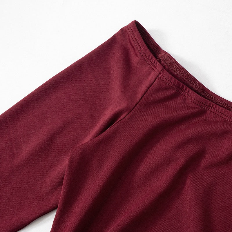 שמלת מיני בעיצוב קיפולים כתפיים חשופות - שיילה