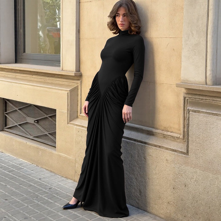 שמלת מקסי בעיצוב קיפולים - נהורה