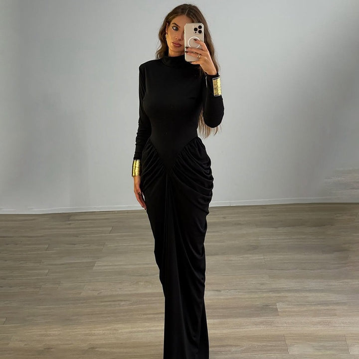 שמלת מקסי בעיצוב קיפולים - נהורה