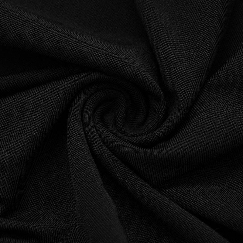 שמלת מיני בעיצוב כיווצים כתפיים חשופות - ג׳ימי