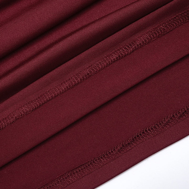 שמלת מיני בעיצוב בגד גוף וקיפולים כתפיים חשופות - רוקי