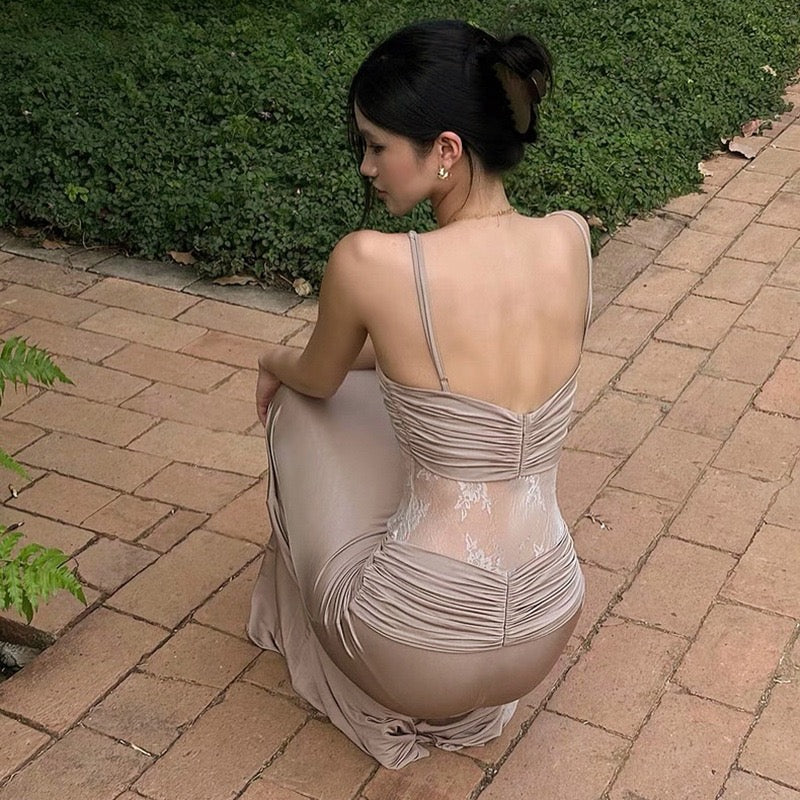 שמלת מקסי בעיצוב תחרה - ג'סי