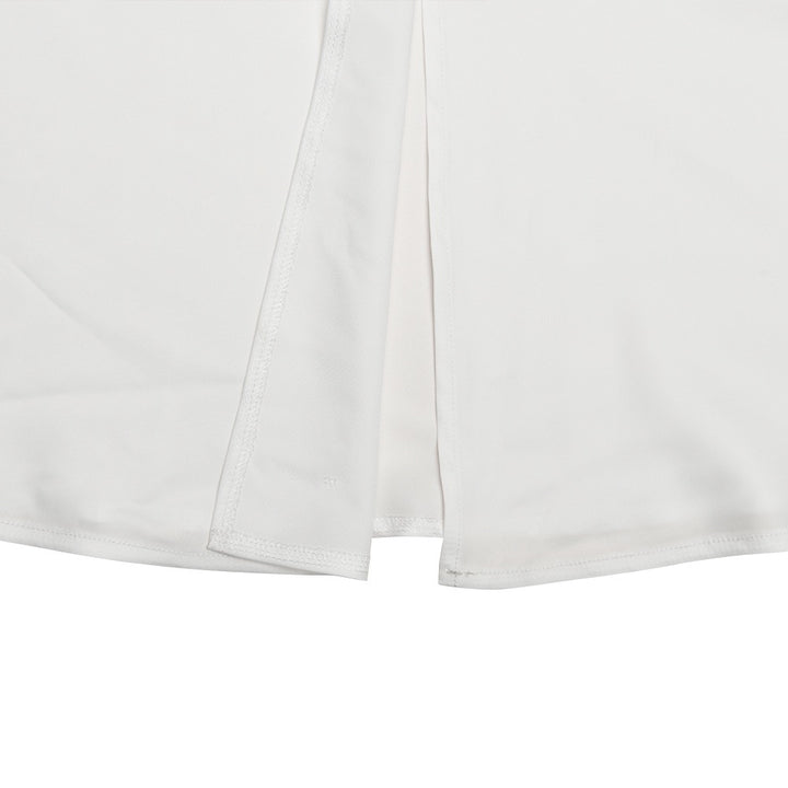 שמלת מקסי סאטן בעיצוב שסע ותחרה - אמורי