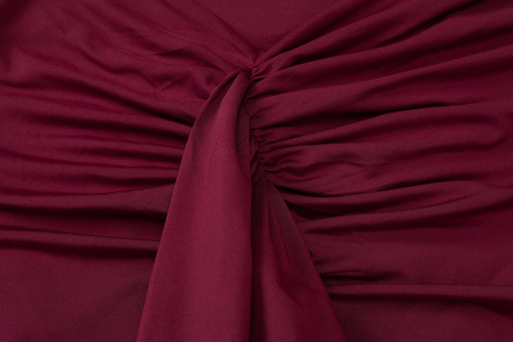 שמלת מקסי בעיצוב כיווצים קשירה בגב להצמדה במותן - הרמוסה