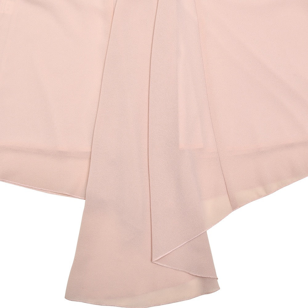 שמלת מקסי סטרפלס מחוך קטיפה בעיצוב כיווצים ושיפון - CAROLS