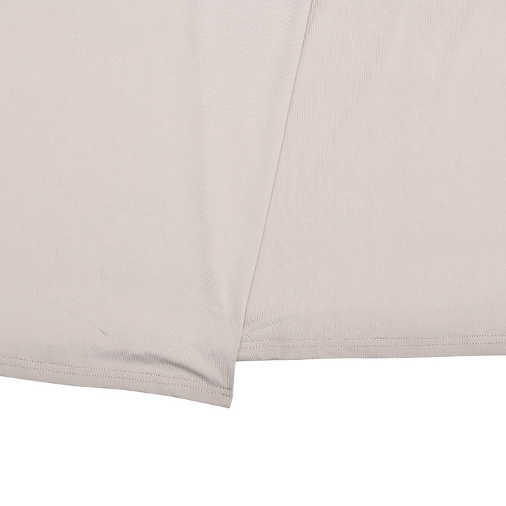 שמלת מקסי מחוך בעיצוב שסע וקיפולים מחשוף V גב פתוח - TANIR