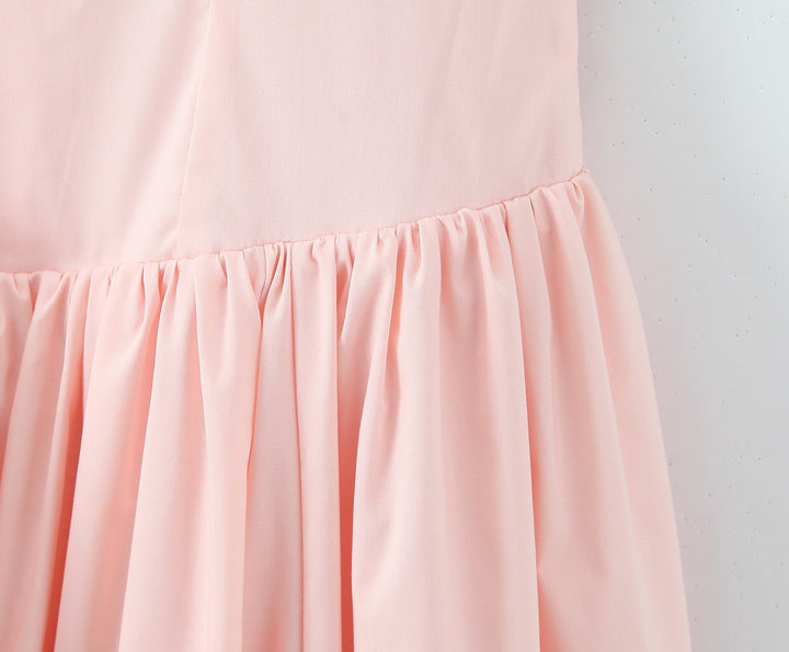 שמלת מקסי בלון בעיצוב שסע קשירה בעורף - ביאנקה