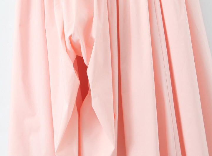 שמלת מקסי בלון בעיצוב שסע קשירה בעורף - ביאנקה