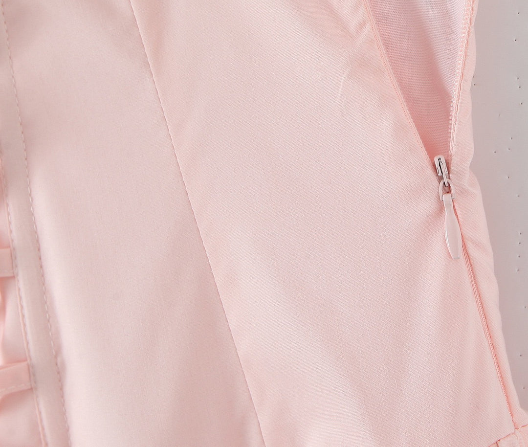 שמלת מקסי בלון בעיצוב שסע קשירה בעורף - ביאנקה