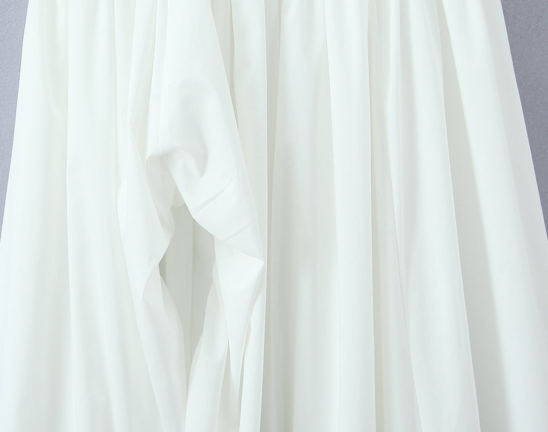 שמלת מקסי בלון בעיצוב שסע קשירה בעורף - ביאנקה