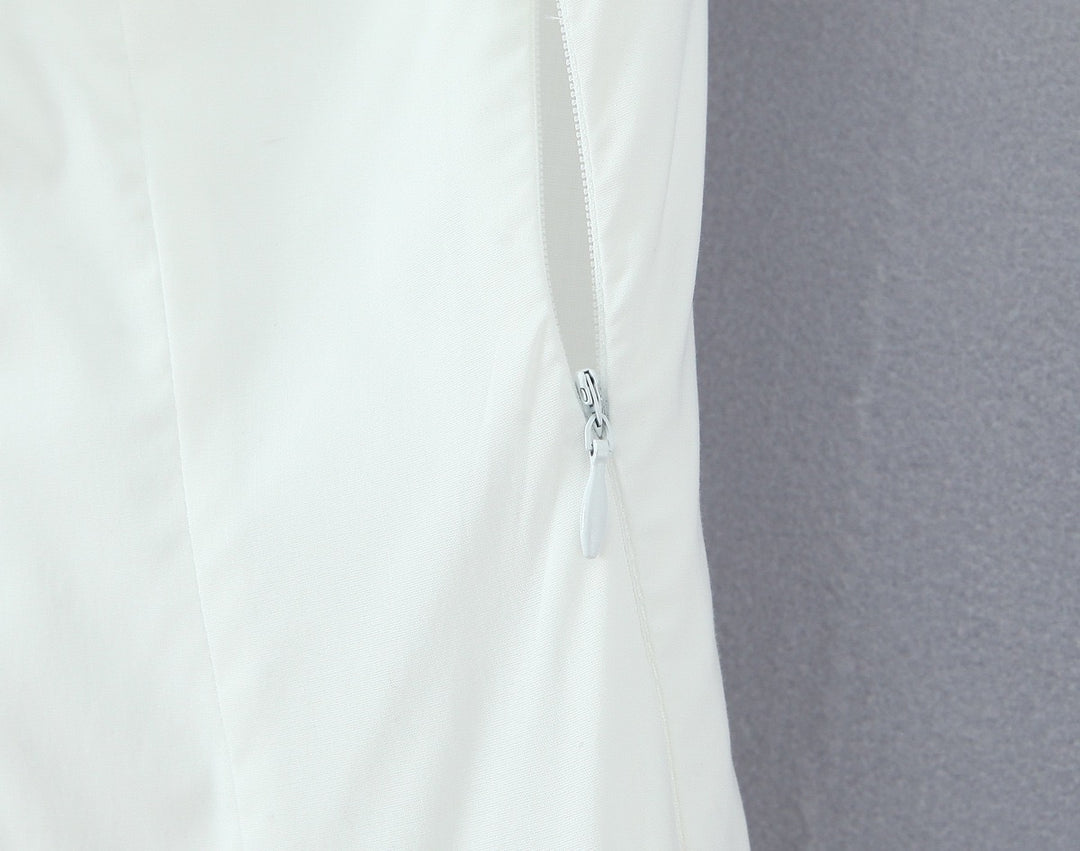 שמלת מקסי בלון בעיצוב שסע קשירה בעורף - ביאנקה