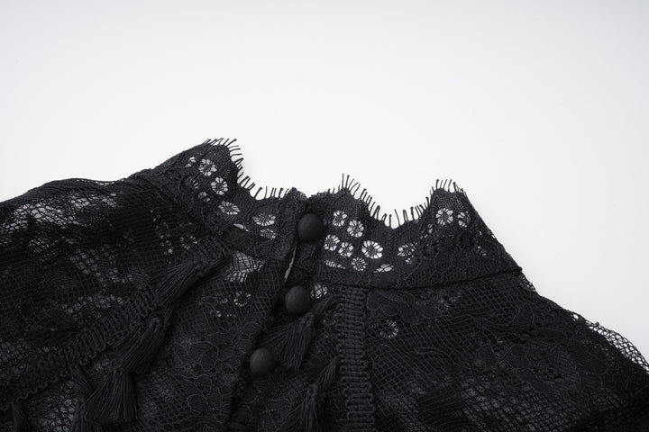 שמלת מקסי תחרה בעיצוב מלמלה גב פתוח - Dalina