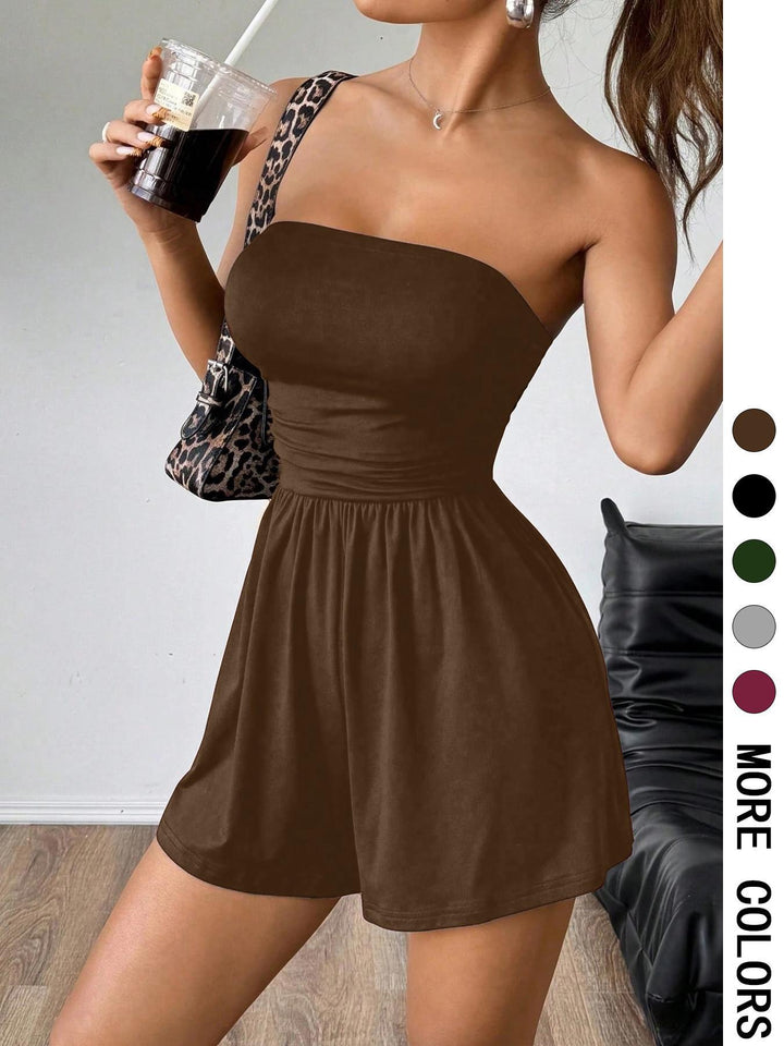 אוברול סטרפלס מכנסיים קצרים - ג׳וד