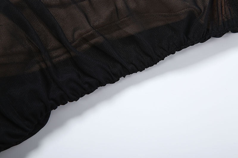 שמלת מידי שיפון בעיצוב כיווצים ותחתית - כרם