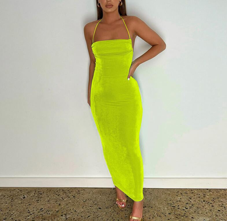 שמלת מקסי אלגנטית גב פתוח - ניקולה