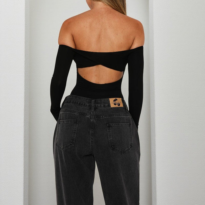 חולצת בגד גוף כתפיים חשופות גב פתוח - ניילס