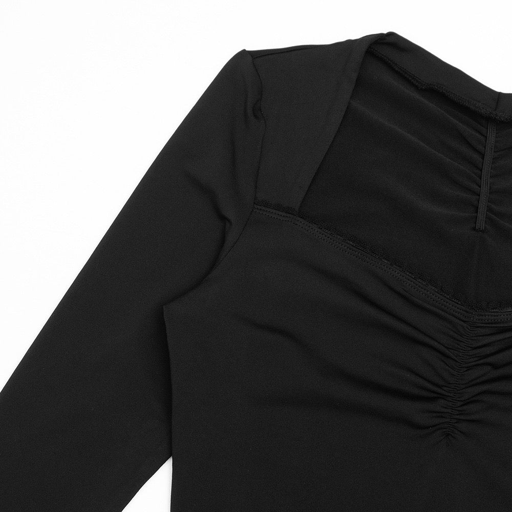 שמלת מקסי בעיצוב פתחים בעיטור תחרה - ליס