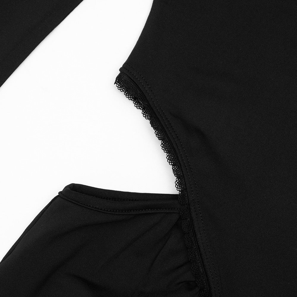 שמלת מקסי בעיצוב פתחים בעיטור תחרה - ליס