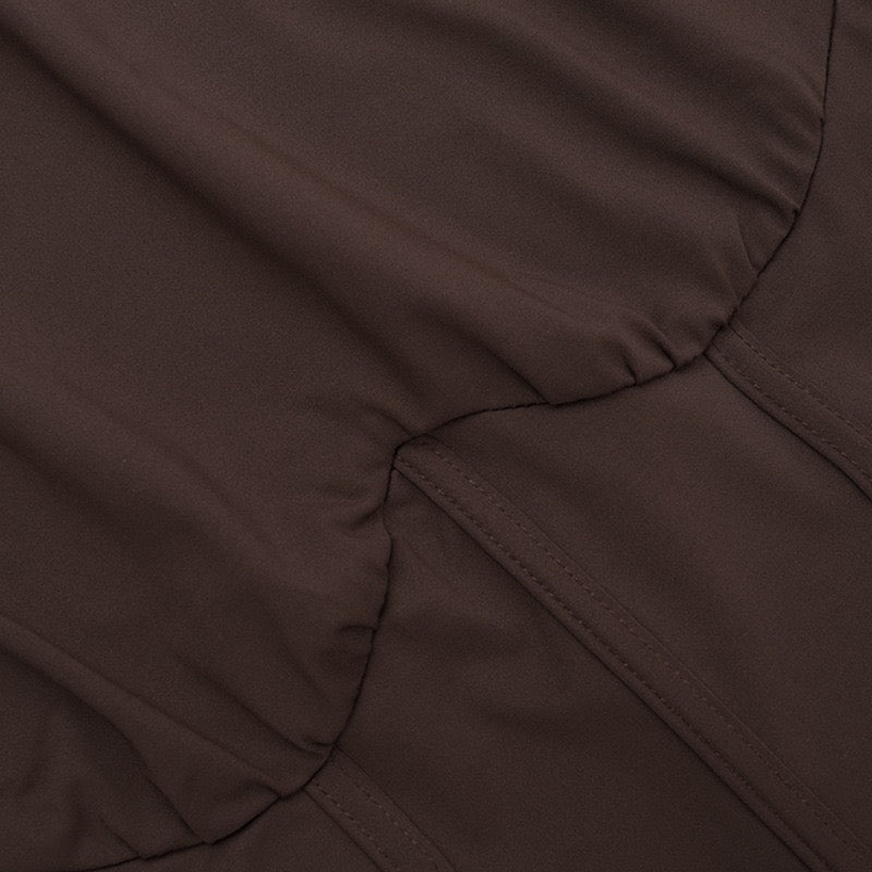 שמלת מקסי בעיצוב מחוך צווארון גולף - SHERON