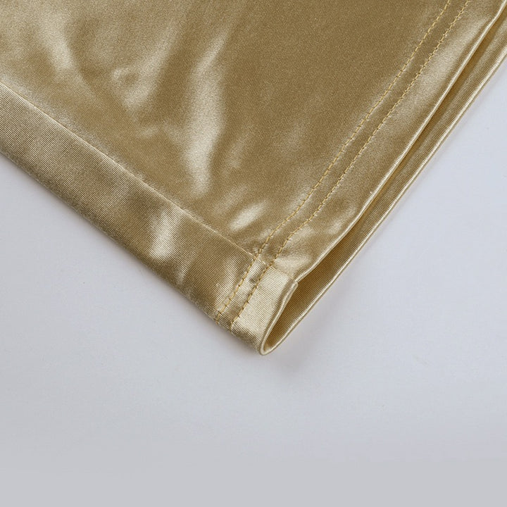 שמלת מקסי סאטן בעיצוב כתפיים חשופות - Hirus