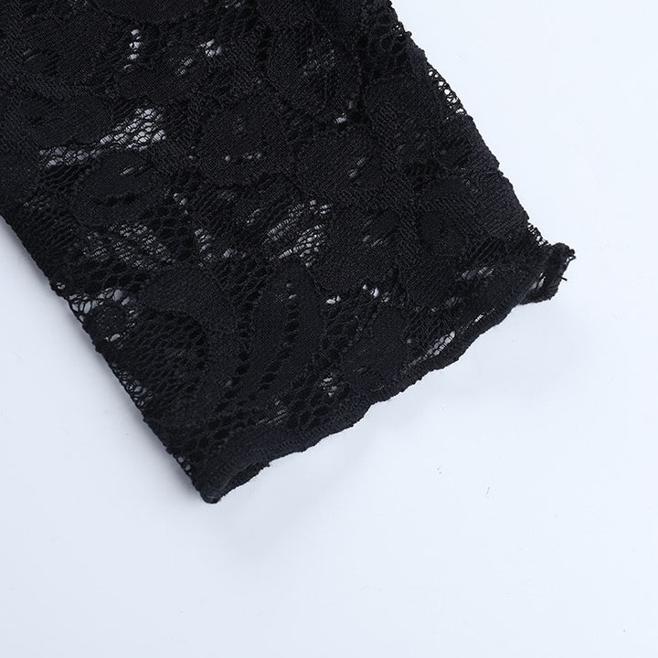 שמלת מיני תחרה בעיטור אבזמים - קורין