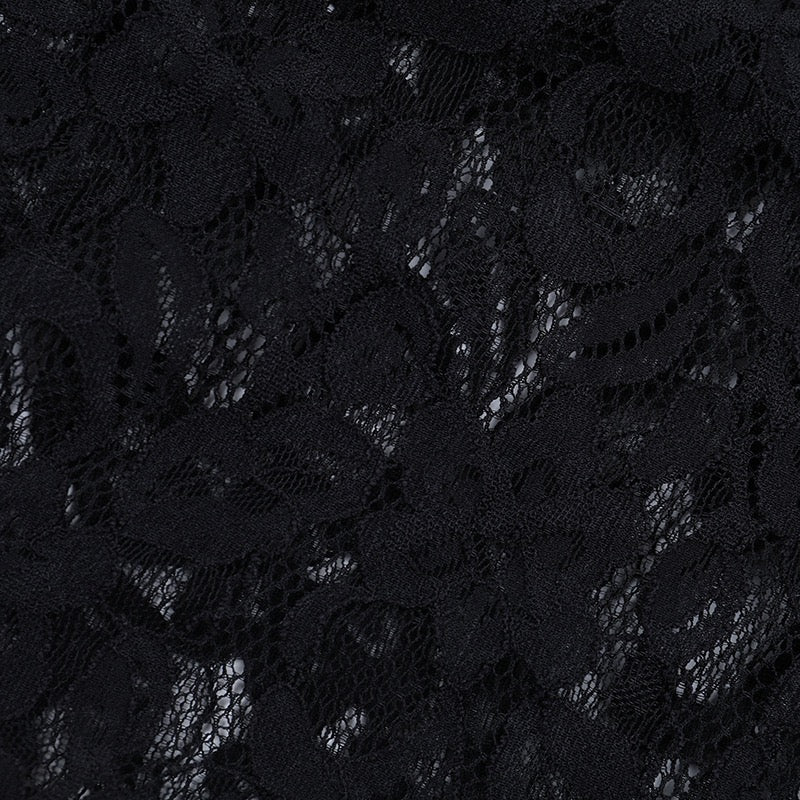 שמלת מיני תחרה בעיטור אבזמים - קורין