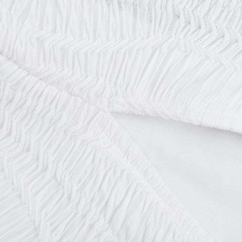 שמלת מקסי קולר בעיצוב כיווצים קשירה בעורף גב פתוח - לין