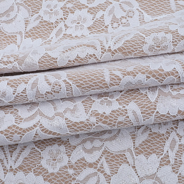 שמלת מקסי תחרה בעיצוב תחתית אטומה - מאריס