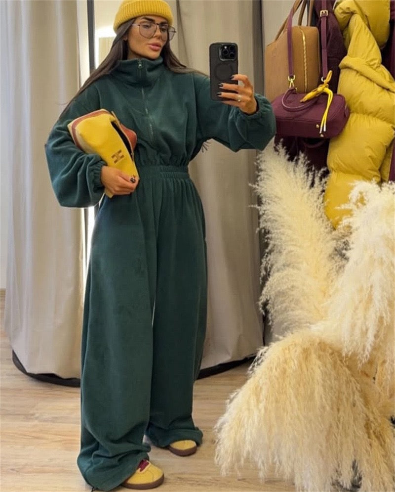 סרבל חורפי רוכסן קדמי - Frances