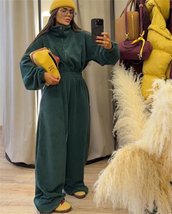 סרבל חורפי רוכסן קדמי - Frances