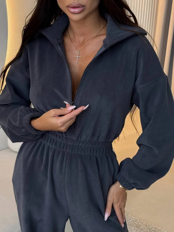 סרבל חורפי רוכסן קדמי - Frances