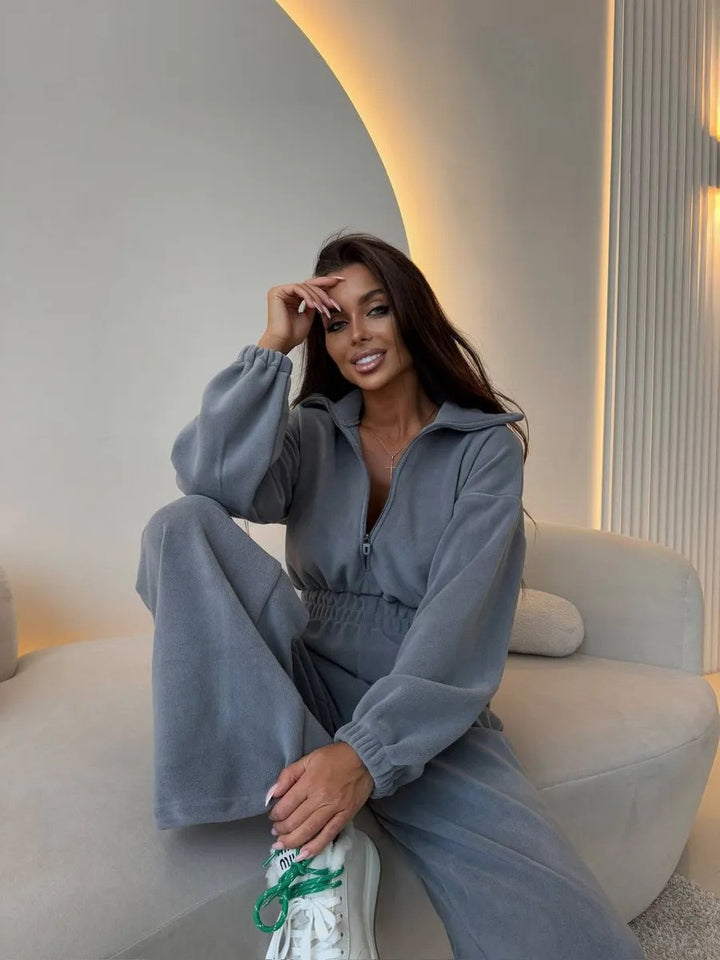 סרבל חורפי רוכסן קדמי - Frances