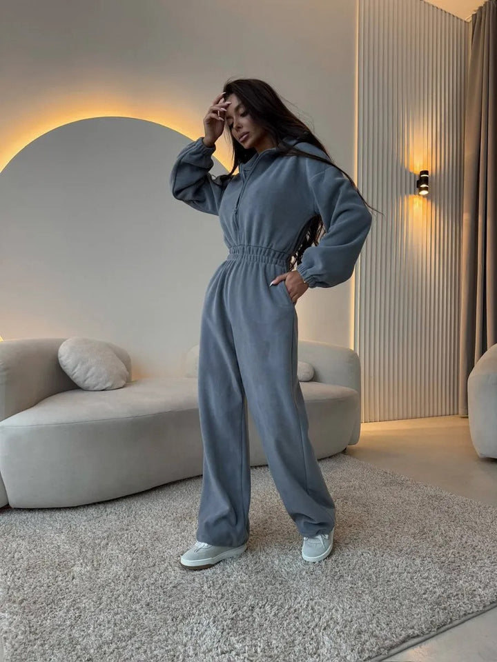 סרבל חורפי רוכסן קדמי - Frances