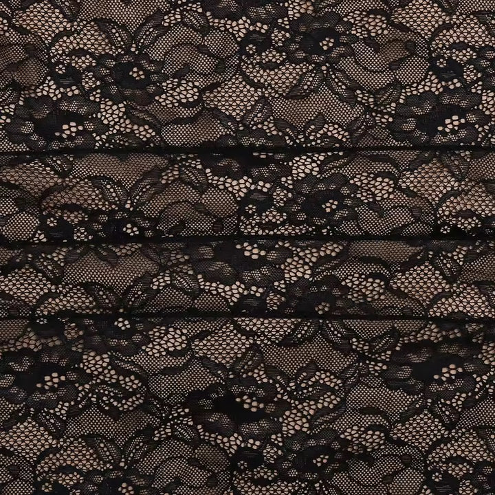 שמלת מקסי סטרפלס תחרה בעיצוב עליונית תואמת - לורנזה