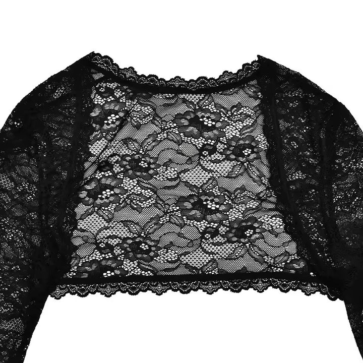 שמלת מקסי סטרפלס תחרה בעיצוב עליונית תואמת - לורנזה