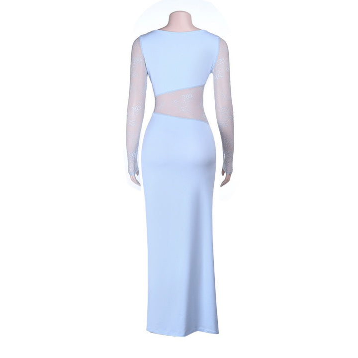 שמלת מקסי אלגנטית בעיצוב תחרה - ליאל