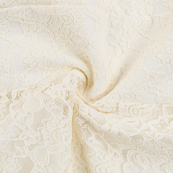 שמלת מקסי תחרה כתפיים חשופות בגזרת בת הים  - מיאל