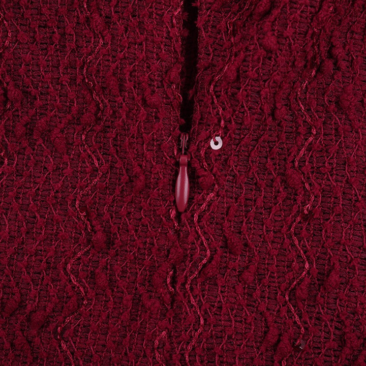 שמלת מקסי בעיצוב מחוך פייטים בעיטור קשירה וצעיף תואם - מייז