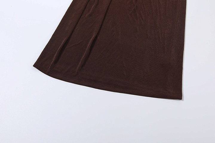 שמלת מקסי בעיצוב כיווצים וקיפולים - קסנדרה