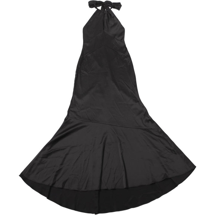 שמלת מקסי סאטן קולר גב פתוח בגזרת בת הים - ארנה