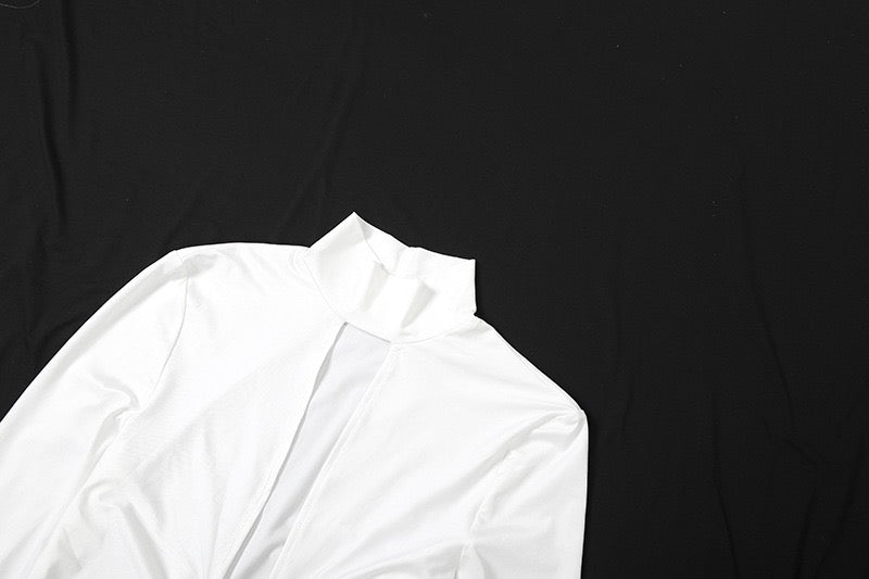 שמלת מקסי קולר בעיצוב פתח ושסע - Almor